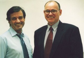 Colin Haylock (left) with CoFI trustee Peter Owen